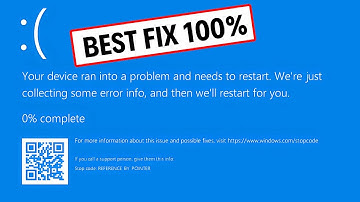 Er is een probleem met uw apparaat opgetreden en het moet opnieuw worden opgestart (Windows 11/10...
