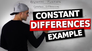 MHF4U (3.1) - constant differences example (polynomial functions)