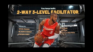 Rare 2-Way 3-Level Facilitator Build NBA 2k20