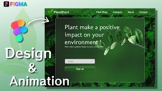 Plant website design in figma | Landing page in figma #uxui