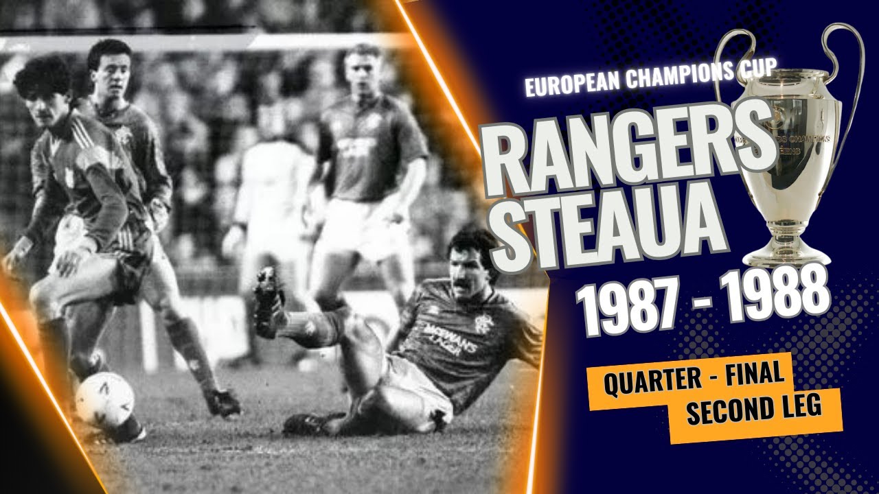 Fanion ASSE / Glasgow Rangers FC Coupe d’Europe 16e de Finale