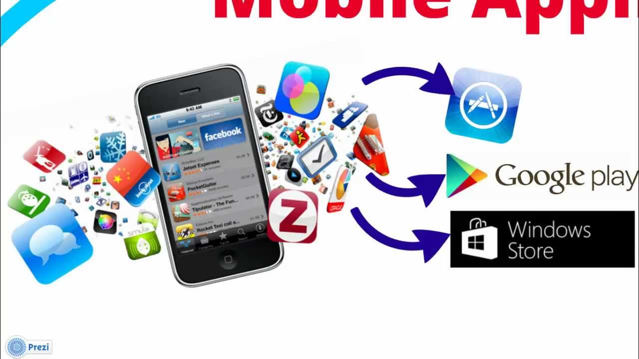 App parts. Mobile applications ISTORE.