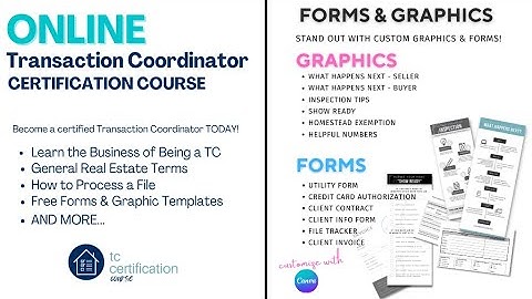 Online Transaction Coordinator Course Explained with Jenni