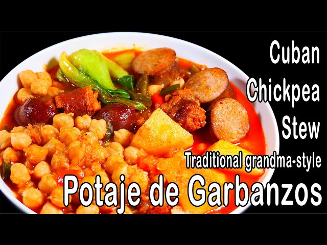 Potaje de Garbanzos｜Cuban Chickpea Stew｜The Best Chickpea Stew You Can  Have｜Cuban Chickpea Soup 