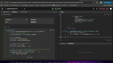 Lexicographically Smallest Permutation Greater Than Target || Leetcode weekly contest 472