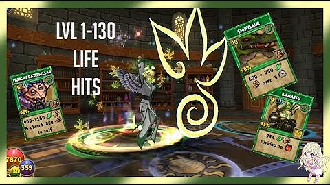 Level 1-130 Life Spells
