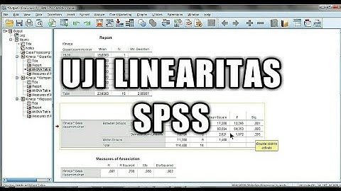 SPSS Uji Asumsi Klasik : Uji Linearitas