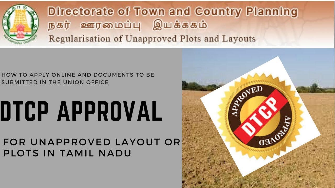 DTCP/CMDA Approval For Unapproved Layout or Plots in Tamil Nadu How to Get  DTCP Approval