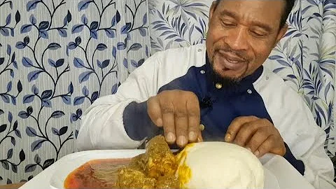 #Join Me Guy's As I Enjoy My Pounded Yam With Banga #Soup #Mukbang #Food ❤️