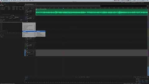 Inserting the Loudness meter on a master track in Audition