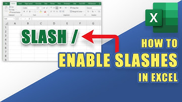 How to ENABLE SLASHES ( / ) in EXCEL | (Fix Slash Key Not Working in Excel)