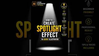 How To Create Realistic Spotlight Effect in Adobe Illustrator 2026  Easy Tutorial  #adobeillustrator