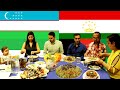 Iranians and Afghans Try Tajik-Uzbek Food (English subtitles) - به فارسی