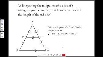 Euclidean Geometry - Midpoint Theorem - Grade 10 SA