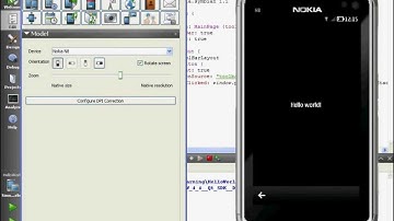 Hello World for Symbian^3 with Qt Quick components done using Qt Creator