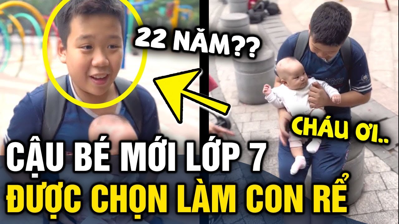 Ra đường gặp cậu bé 'BẾ EM QUÁ KHÉO', mẹ chốt luôn 'CON RỂ' hẹn 22 năm sau thành thân | Tin 3 Phút