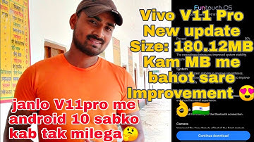 Vivo V11 Pro Android 10 Update || ane ke bad New Update Version 8.7.13😍 Improvement || Techno Vishal