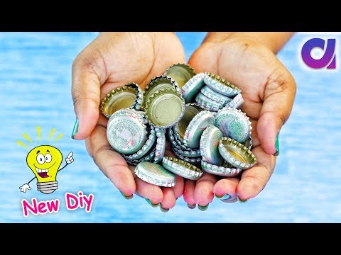 How to make cool craft from waste metal bottle caps | Best Out of waste | Artkala