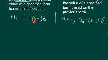 Explicit vs Recursive Sequences