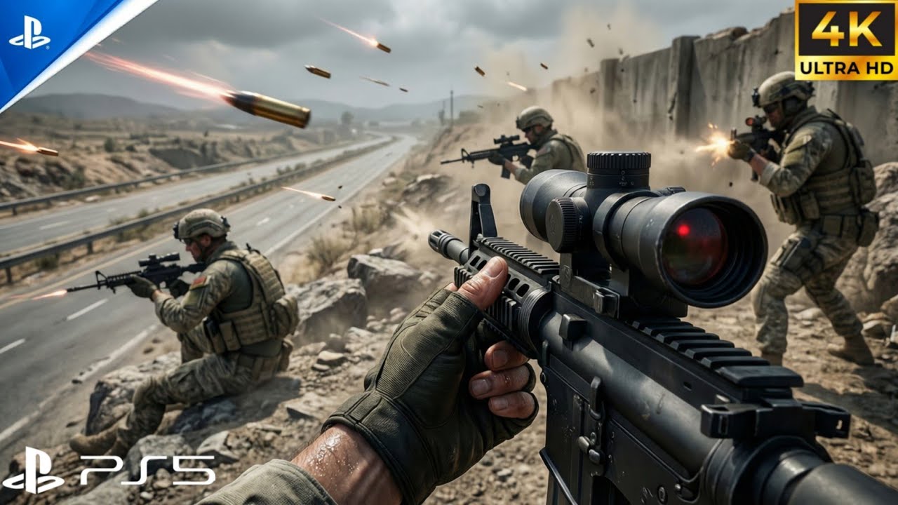 (PS5) HIGHWAY OF DEATH - Sniper Defense In Urzikstan Ambush - Campaign Mission-Ep 03 [4K60FPS]