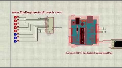 Arduino 74HC165 Interfacing: Increase Input Pins