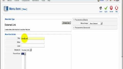 How to add menu to Joomla 1.5