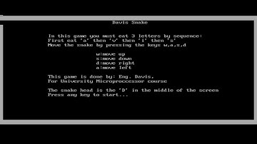 Creating Snake Game using 8086 Assembly