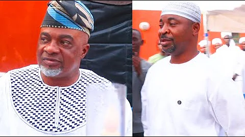 Everywhere Stands Still As Mc Oluomo Turns Up For Afeez Owo’s Birthday As His Wife Welcome Him.