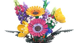 LEGO Wildflower Bouquet independent review! Full of fun parts & techniques; vase not included