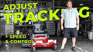 Adjust Tracking on your TORO TimeCutter  Mower wont go straight?