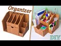 diy cool stationery organizer yourself // cardboard crafts