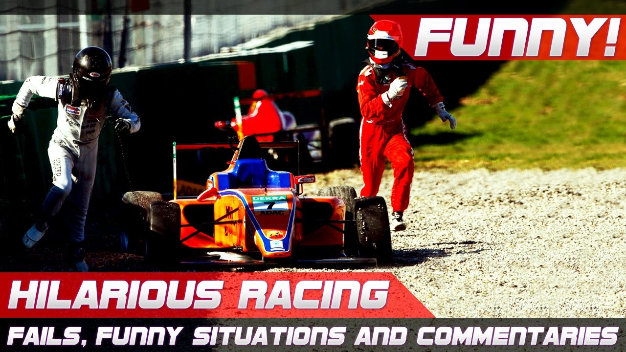 Hilarious Racing Best Of Fails Funny Situations And Commentaries Of