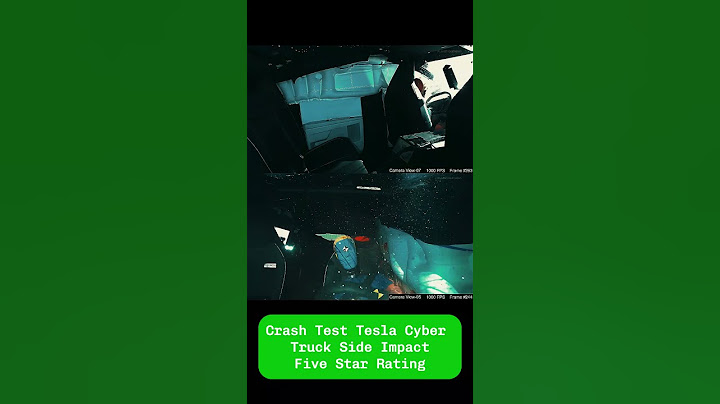 Tesla Cyber TruckCrash Test Side impact