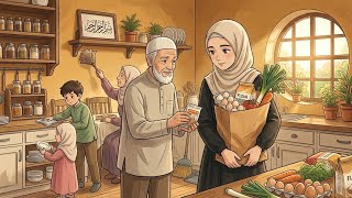 Day in the Life of a Modest Muslim Woman | Peaceful Ghibli Style Islamic Animation 🌸🤍 ✨💖