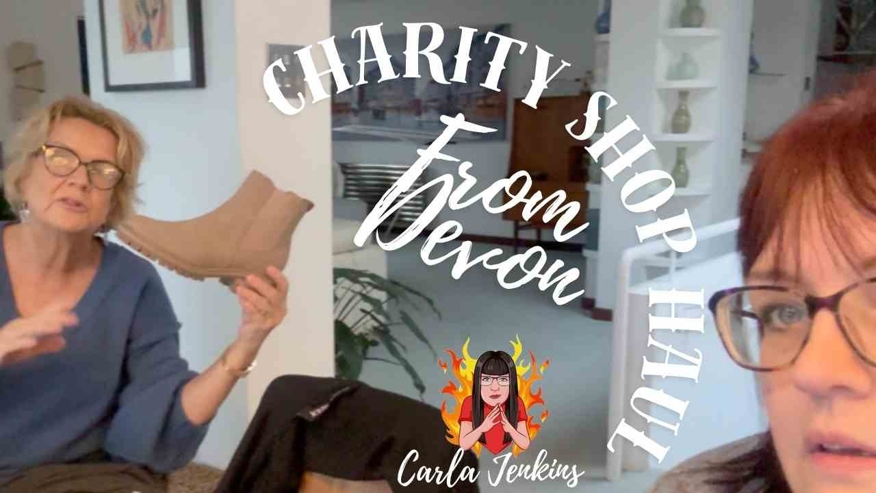 I WENT CHARITY SHOPPING WITH CAROLINE MRS M - HAUL TIME! | CARLA JENKINS