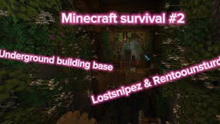 Building underground base in Minecraft