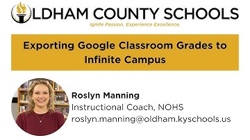 Exporting Google Classroom Grades to Infinite Campus