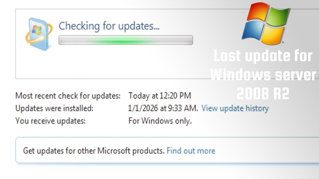 Installing last update for Windows Server 2008 R2!