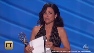 Julia Louis Dreyfus Tears Up At Emmys After Losing Her Father
