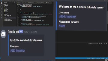 Discord.js Bot tutorial 8- Welcome/leave message