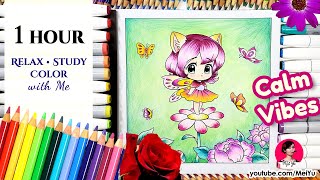 Real Time Coloring - Calm Spring Vibes Music Playlist + 100s of Fan Coloring Showcase