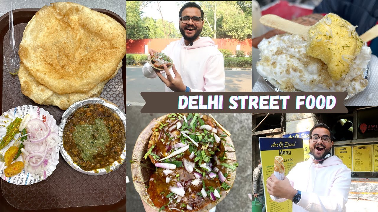Delhi street food | Daulat ki chaat, Kachori, Chole bhature and More ❤️