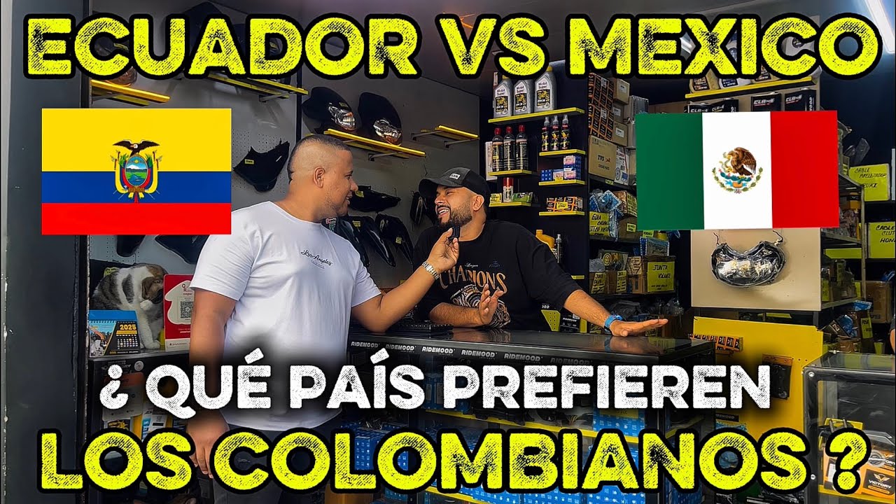 ECUADOR 🇪🇨 VS MÉXICO 🇲🇽 que país le gusta más a los COLOMBIANOS no me esperaba esta respuesta 