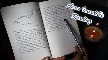 ASMR Fast Inaudible Reading| word tracing, whispering, page turning