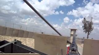 Helicopters in Iraq landing 20 feet above my head