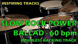 Slow Rock Power Ballad 60 bpm - Drumless Backing Track chords