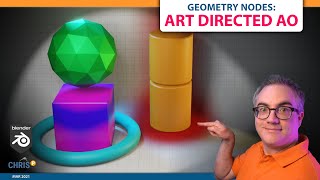 Art Directed Ambient Occlusion (AO) Blender 3D Geometry Nodes Tutorial