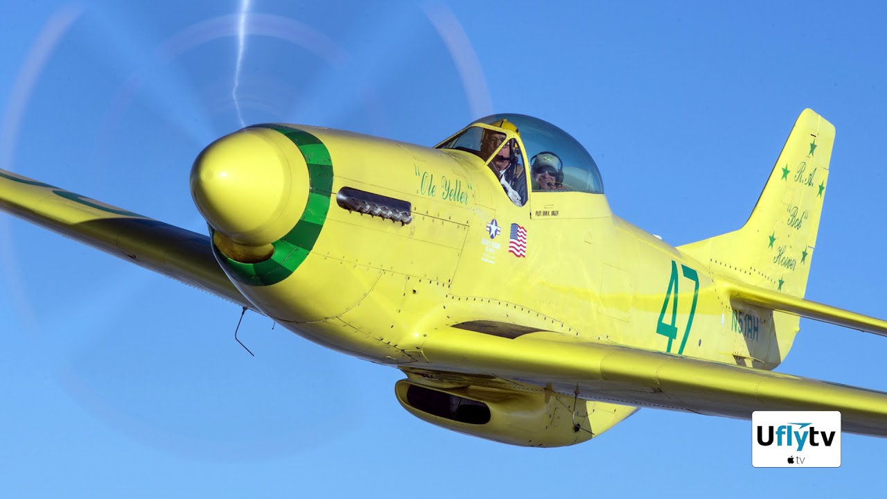 Signed by Bob Hoover /"Bob/" Hoover with his Reno Air Race P-51 /"Ole Yeller/" R.A