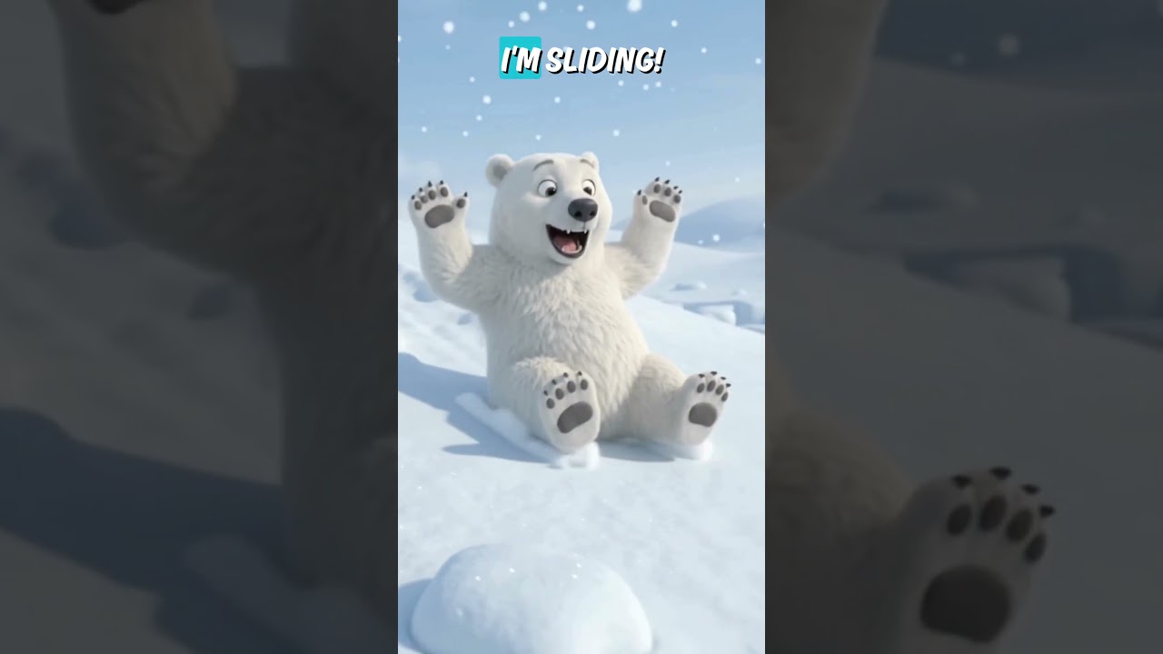 Polar Bear Snowy Slide  Try Something New  Kids Animal Song #PolarBear #PolarBearRhyme #WinterSong