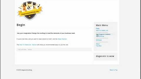Use dogecoinmultisig.org to create two Dogecoin Addresses
